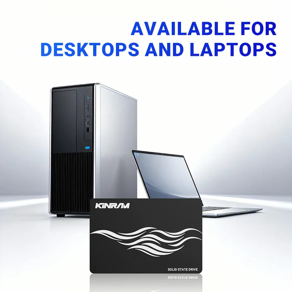KinRam 256GB SSD 240GB 2.5 SATA3 Laptop Hard Disk 120GB 128GB Internal SATA 3 HDD 64GB 512GB Solid State Drive For PC Desktop