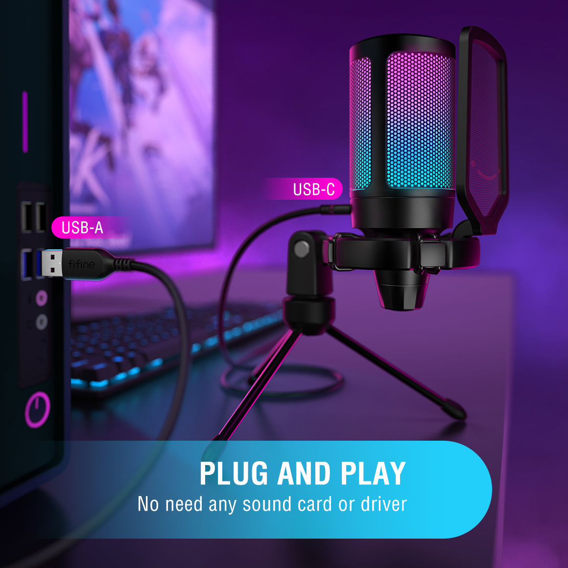 USB Microphone For PC Gaming