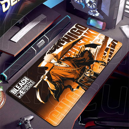 Gaming BLEACH Mouse Pad XXL Laptops Office Durable Desk Mat 900x400mm Kuchiki Rukia Gamer Cabinet Keyboard Carpet Speed Mousepad